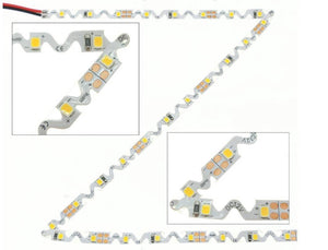 Tira de LED 12V-DC 30W 6mm Zig Zag IP20 (SMD2835 60ch/m) Rollo 5 metros (1)
