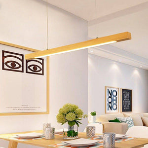 Lámpara colgante de madera "COAK" 24W Dimable (2)