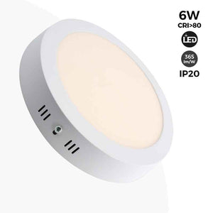 Plafón techo LED circular 6W - Ø11,5cm - 365lm (8)