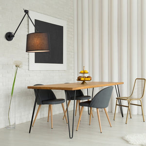 Aplique de pared cilíndrico con diseño clásico y articulado "ELBOW" E27 (32)