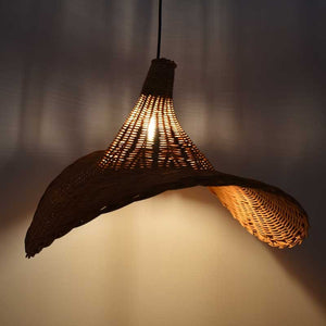 Lámpara colgante de mimbre "Tien" (9)