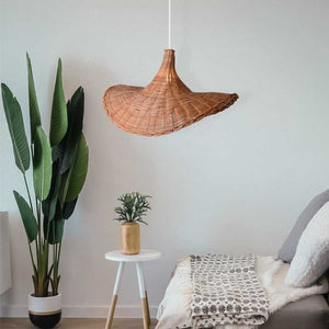 Lámpara colgante de mimbre "Tien" (19)
