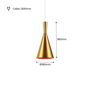 Lámpara colgante metal "Solvang" (46)