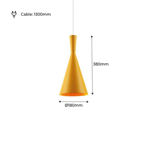 Lámpara colgante metal "Solvang" (47)