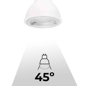 Bombilla LED GU10 - SMD2835 - 7W - Ø50mm - Óptica a 45º (7)