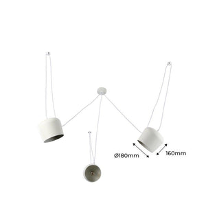 Lámpara colgante moderna triple "Blus" - E27 (14)