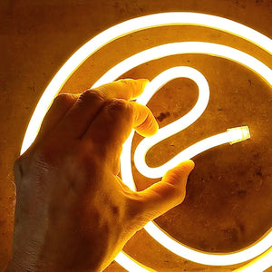 Neón LED flexible 24V DC - 4x10mm - 5 metros - Kit completo - IP67 - 11W/m - Curvatura lateral (33)