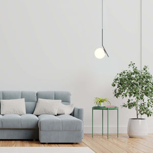 Lámpara colgante bola cristal "HERMI" - E27 (25)