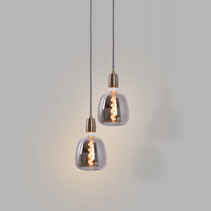 Bombilla decorativa LED de filamento con tinte ahumado - E27 D140 - Regulable - 4W - 1800K (5)