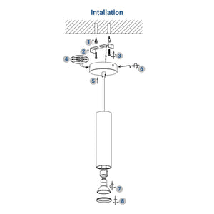Lámpara colgante minimalista "Bila 400" - GU10 (15)