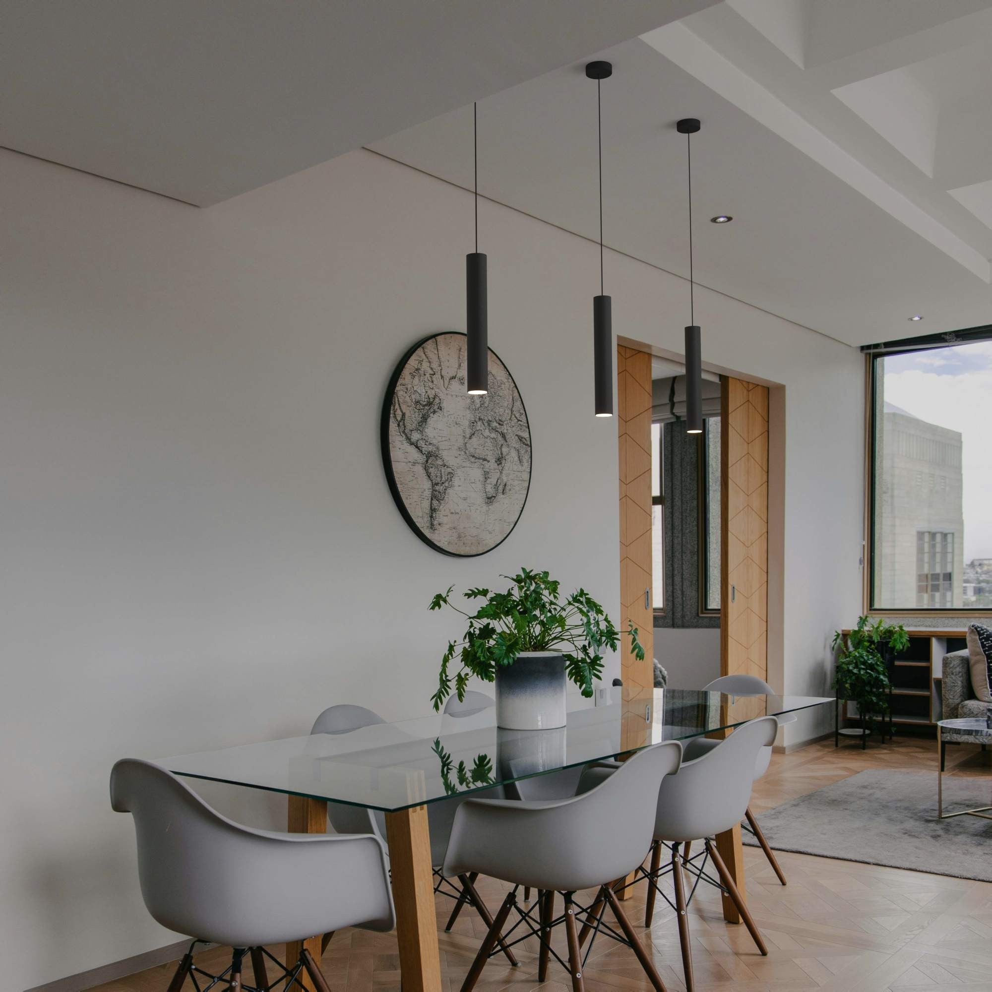 Lámpara colgante minimalista "Bila 400" - GU10 (1)