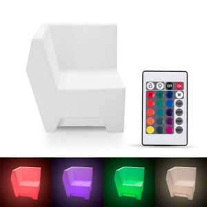 Asiento luminoso LED RGBW - 16W - Recargable - IP65 (12)