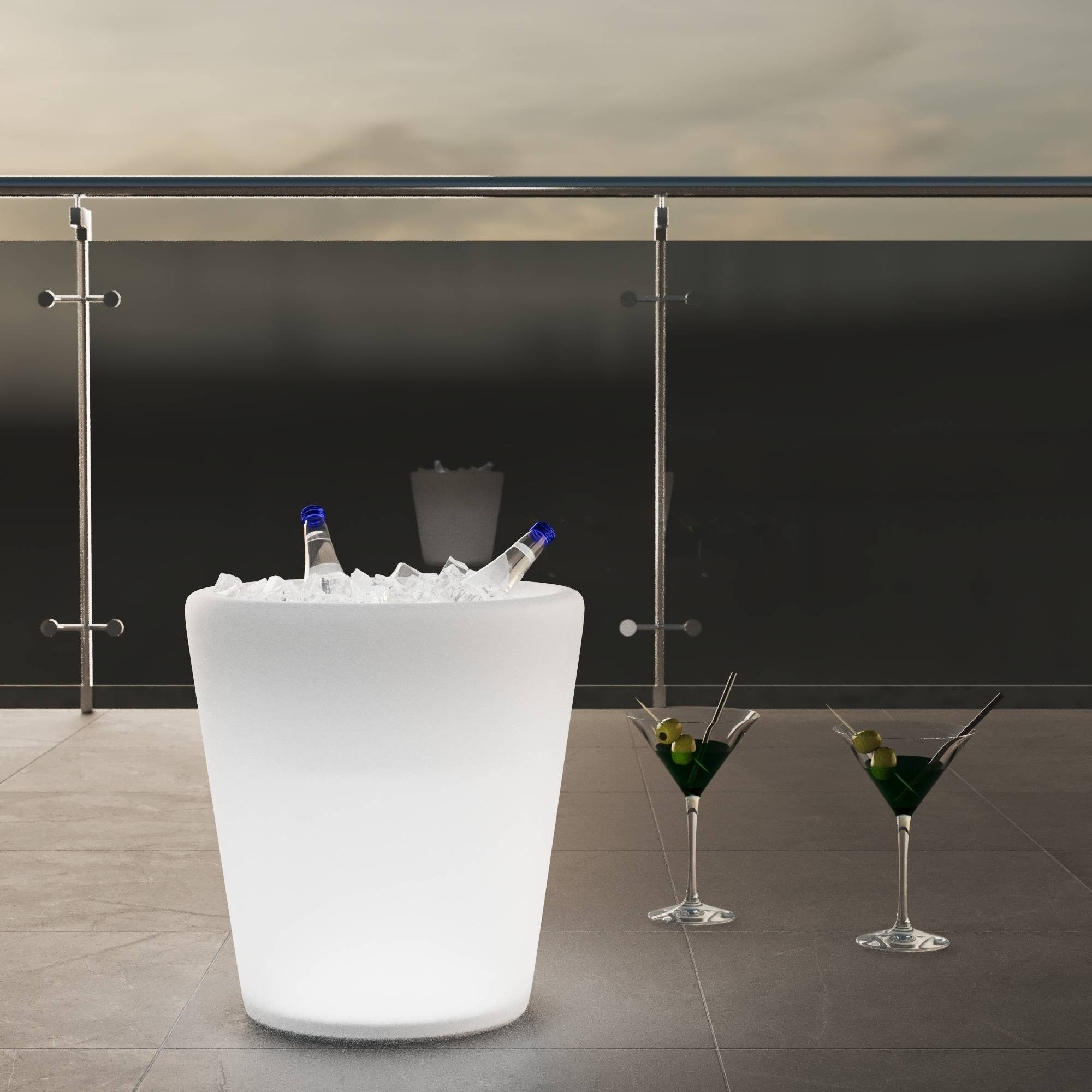 Cubitera LED RGBW - 6W - 29 x Ø 28cm - Recargable (1)