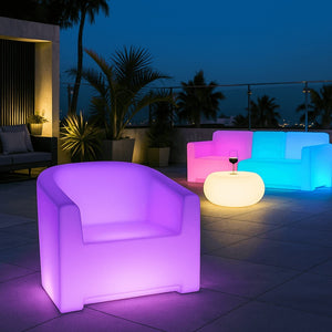 Sillón luminoso LED RGBW - 16W - Recargable (1)