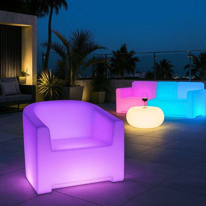 Sillón luminoso LED RGBW - 16W - Recargable (1)