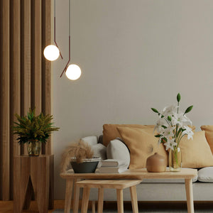 Lámpara colgante bola cristal "HERMI" - E27 (47)