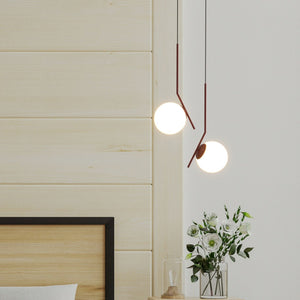 Lámpara colgante bola cristal "HERMI" - E27 (49)