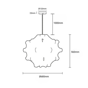 Lámpara colgante de diseño "Cocoon" (28)