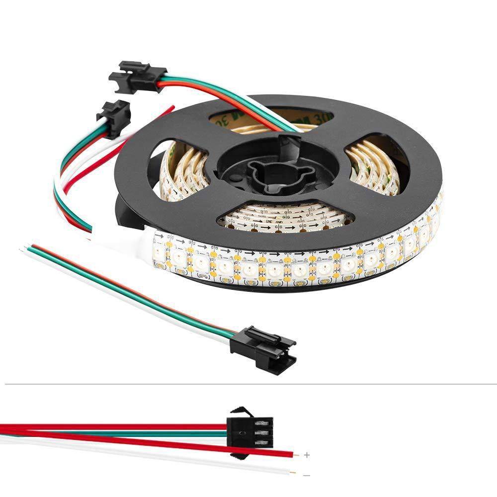 Tira LED inteligente IC RGB 5V DC - IP20 - 21,6W/m - 144 LED/m - Ancho 12mm - 2 metros