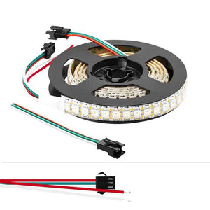 Tira LED inteligente IC RGB 5V DC - IP20 - 21,6W/m - 144 LED/m - Ancho 12mm - 2 metros