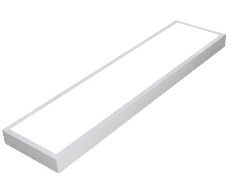Panel LED slim de superficie 120X30 cm - Driver Philips - 44W - UGR19 - Con KIT de montaje