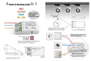 Driver regulable TRIAC DALI PUSH 0/1-10V 6-42V 10W multicorriente (200-350mA) (1)