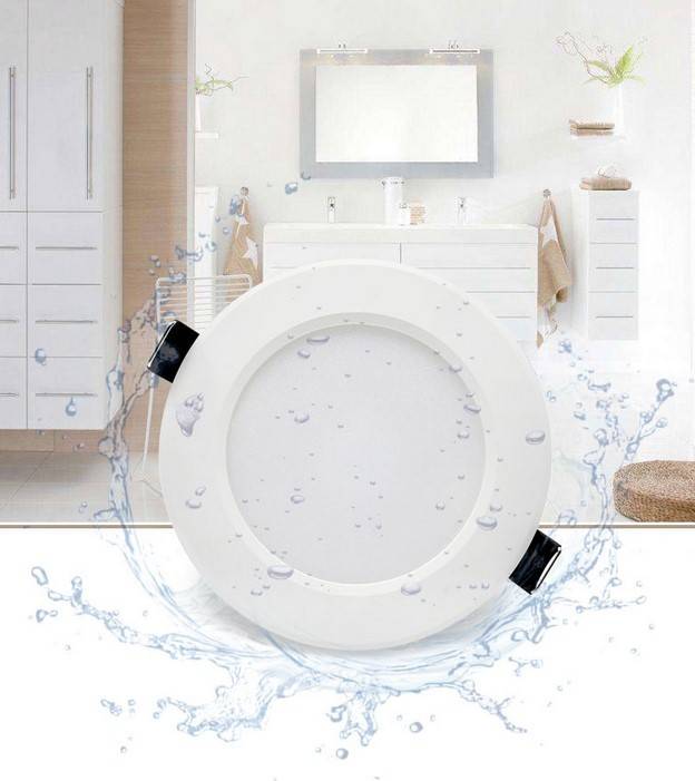 Downlight LED estanco empotrable CCT - 7W - IP44 - Corte Ø 68-75mm (2)