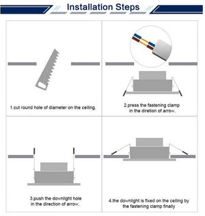 Downlight LED estanco empotrable CCT - 7W - IP44 - Corte Ø 68-75mm (3)
