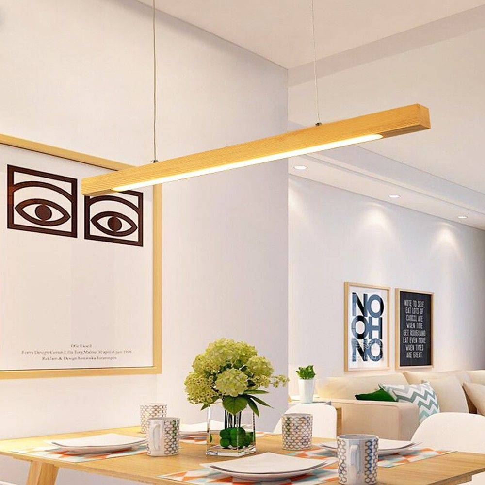 Lámpara colgante de madera "COAK" 24W Dimable (2)