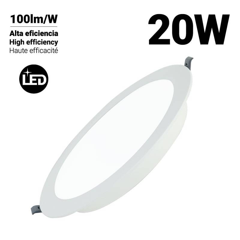 Downlight LED circular empotrable 20W - Corte Ø190mm