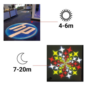 Proyector de logos LED GOBO 30W rotativo interior - Óptica 20° - IP40 (2)