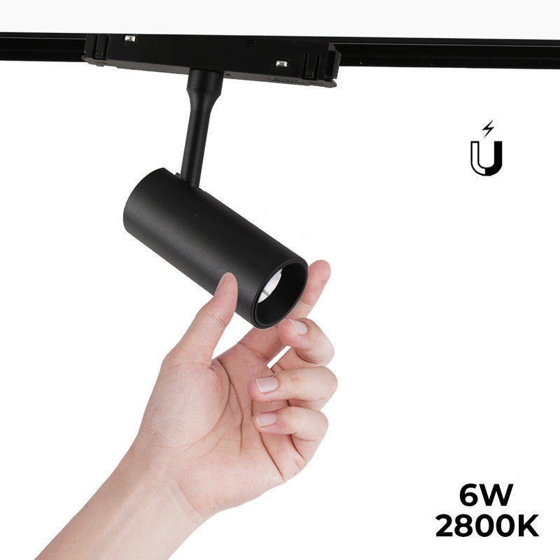 Foco LED para carril magnético 48V - 6W & Foco LED para carril magnético 48V - 6W