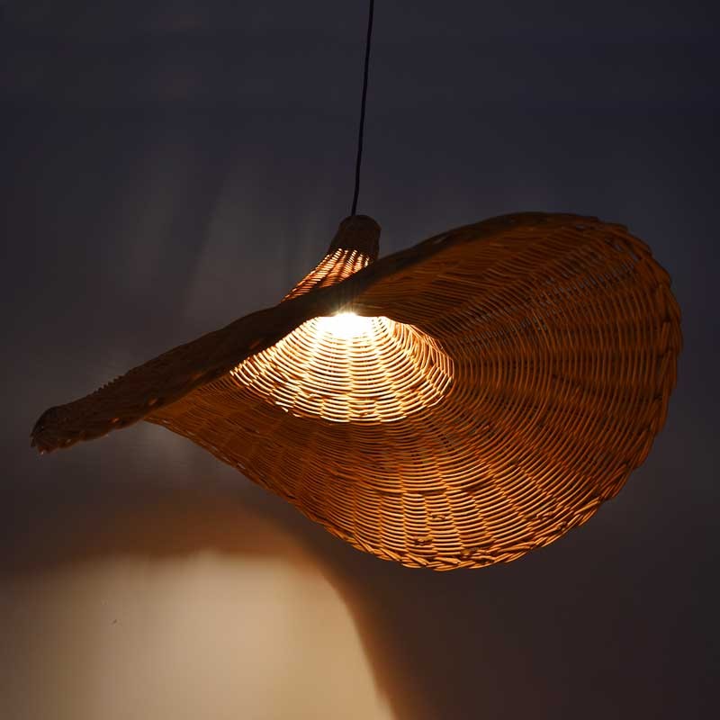 Lámpara colgante de mimbre "Tien" (3)