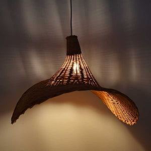 Lámpara colgante de mimbre "Tien" (14)