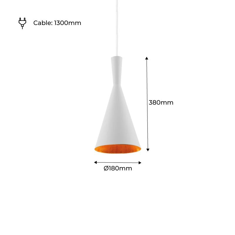 Lámpara colgante metal "Solvang" (44)