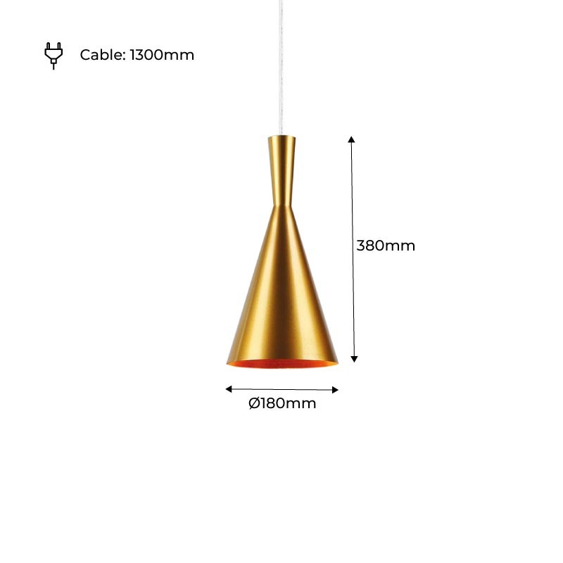 Lámpara colgante metal "Solvang" (46)