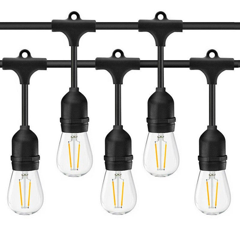 Guirnalda exterior conectable en serie - IP65 - 6,5 metros - 10 x E27 (2)