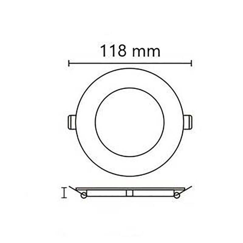 Downlight LED circular empotrable 6W - Corte Ø 110 mm - 5 años de garantía (6)