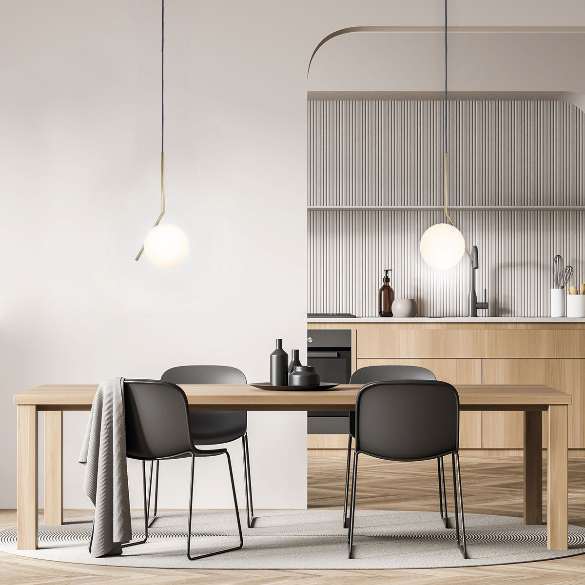 Lámpara colgante bola cristal "HERMI" - E27 (12)