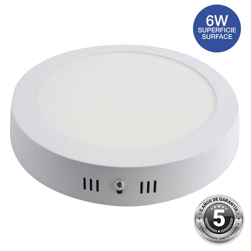 Plafón techo LED circular 6W - Ø11,5cm - 365lm (9)