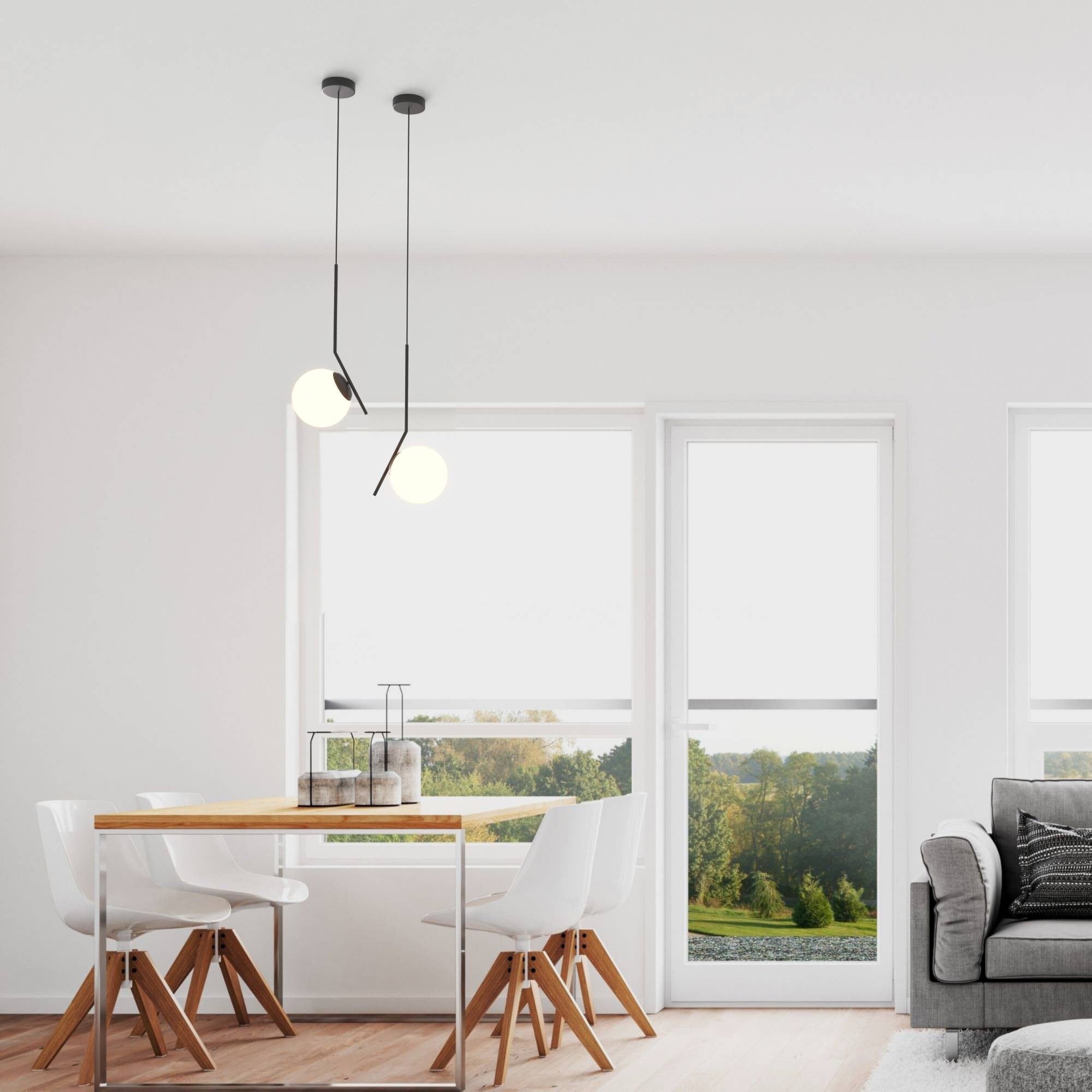 Lámpara colgante bola cristal "HERMI" - E27 (26)