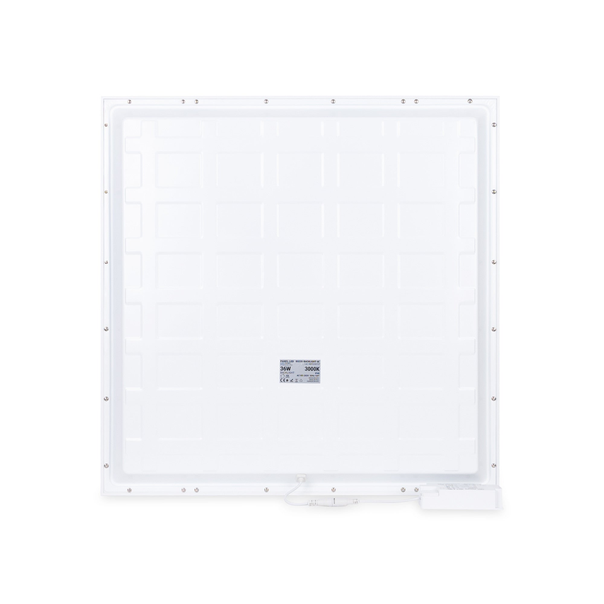 Panel LED empotrable Backlight 60x60cm - 36W - 3800lm - Driver Philips - UGR22 - IP40 (16)