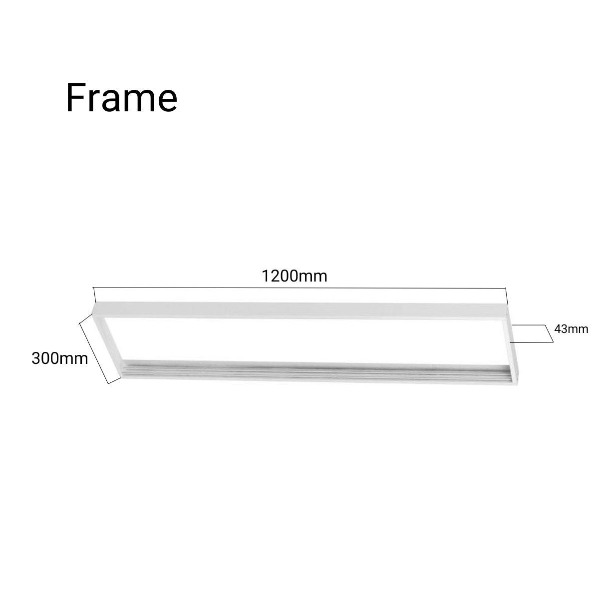 Panel LED slim de superficie 120X30 cm - Driver Philips - 44W - UGR19 - Con KIT de montaje (15)