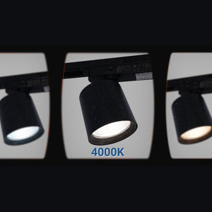 Proyector LED para carril monofásico CCT - 40W - CRI 90 - Negro (12)