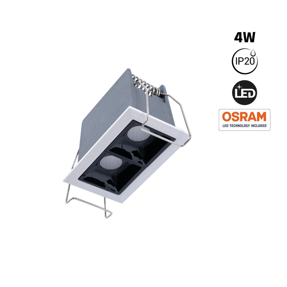Foco lineal LED empotrable 4W - UGR18 - CRI90 - Chip OSRAM (14)