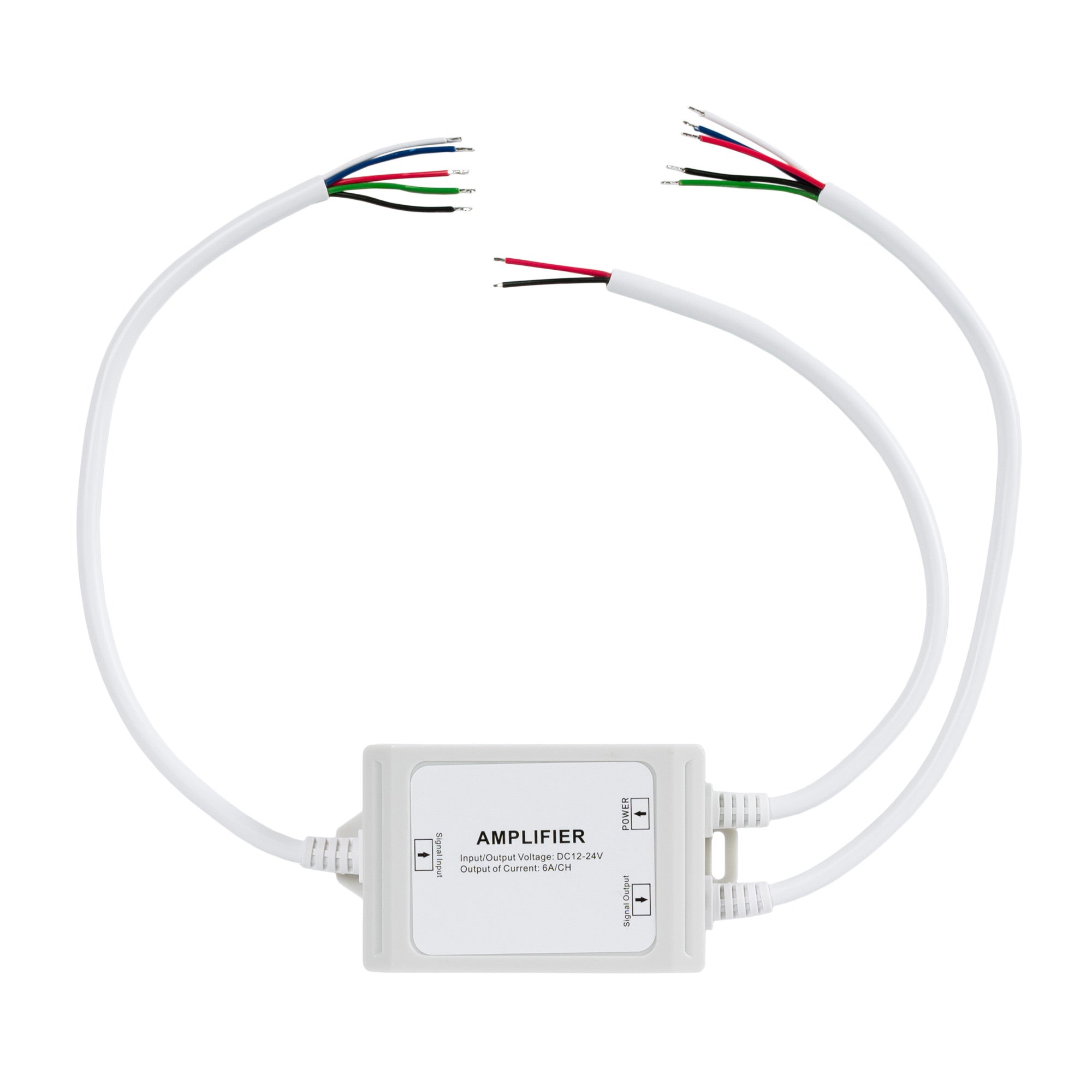 Amplificador de señal / Repetidor RGBW estanco 12-24V DC - 6A/canal - IP67