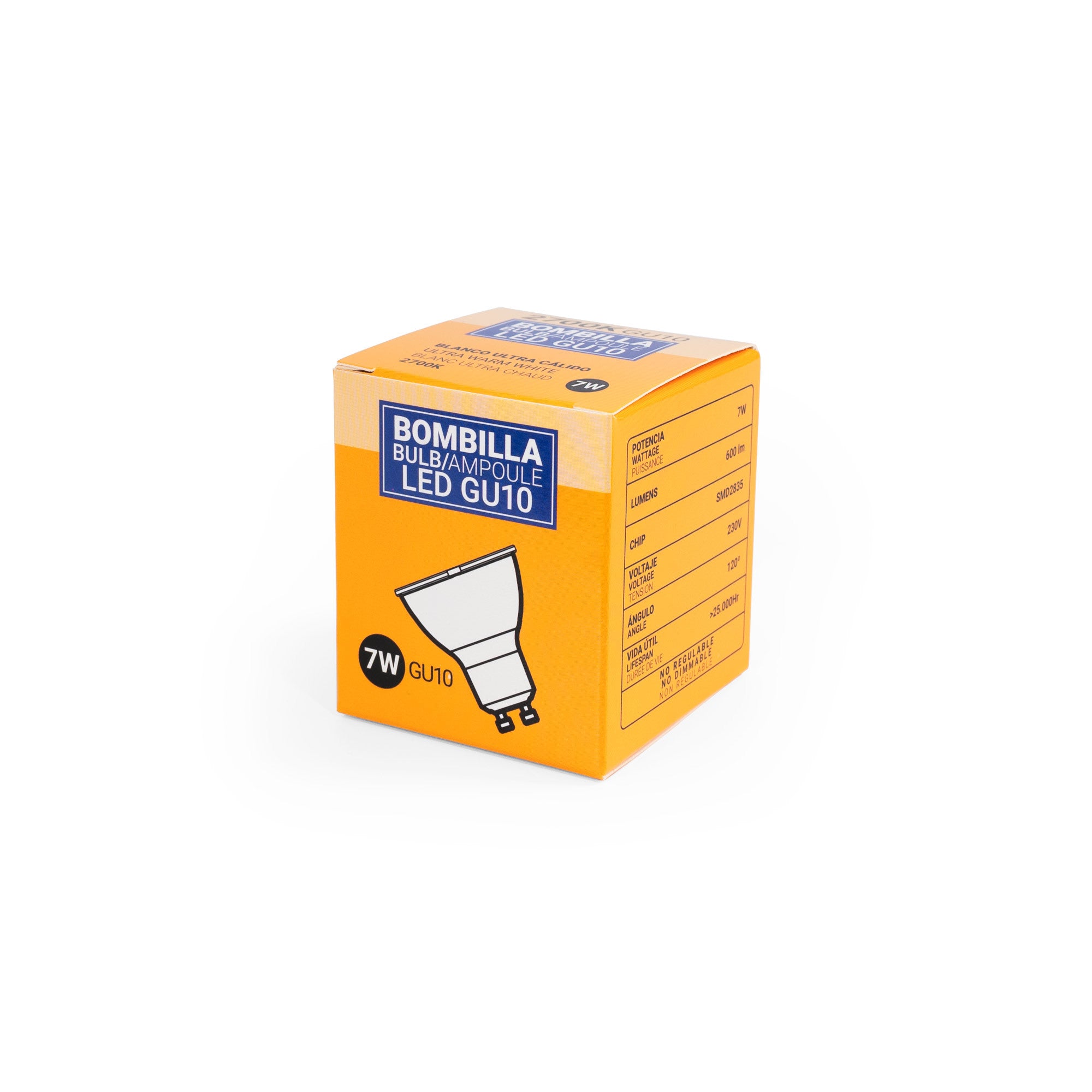 Bombilla LED GU10 - 7W - 120º (23)