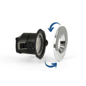 Downlight LED 6W CCT - TRIAC regulable - Corte Ø68mm - IP65 - Cromo (16)