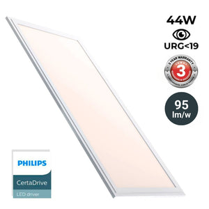 Panel LED slim 120X30 cm -  Driver Philips - 44W - UGR19 - IP40