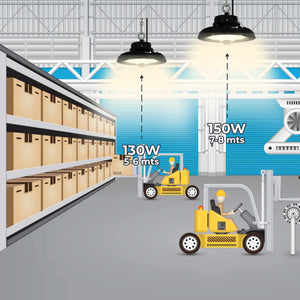 Campana LED UFO industrial 150W - CCT - 170lm/W - Driver LIFUD - IP65 - 10 años garantía (14)